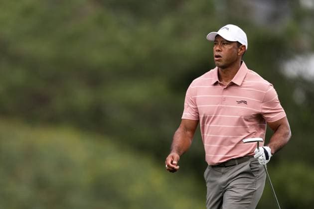 240411 Tiger Woods of the United States during the first round of the 2024 Masters Golf Tournament on April 11, 2024 in Augusta Photo Petter Arvidson BILDBYRAN kod PA PA0792 bbeng golf masters the masters augusta us masters  Copyright: PETTERxARVIDSON BB240411PA050