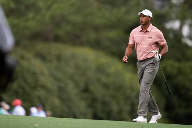 240411 Tiger Woods of the United States during the first round of the 2024 Masters Golf Tournament on April 11, 2024 in Augusta Photo Petter Arvidson BILDBYRAN kod PA PA0792 bbeng golf masters the masters augusta us masters  Copyright: PETTERxARVIDSON BB240411PA051
