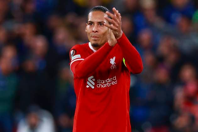 Virgil van Dijk (Liverpool) , UEFA Europa League 2023 2024 - Quarter-finals First Leg, Liverpool FC vs Atalanta, Anfield, April 11, 2024, Liverpool, United Kingdom.