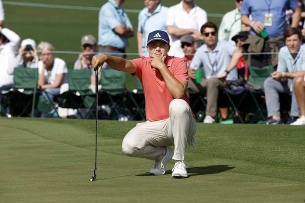 AUGUSTA, USA 20240411 Ludvig Aberg during the first round of the US Masters golf event in Augusta, Georgia, USA AUGUSTA USA x40750x  Copyright: xChristerxHöglund TTx GOLF US MASTERS 2024