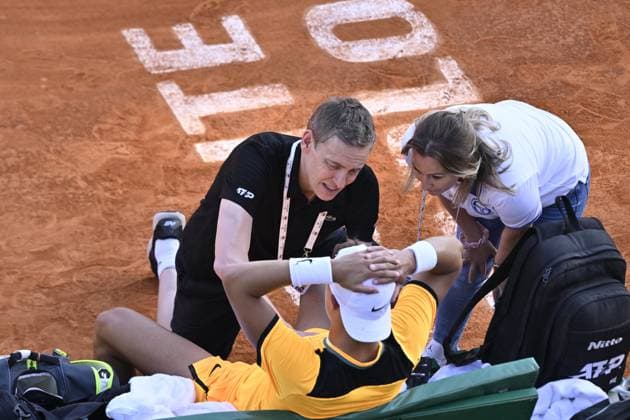 Tennis - Rolex Monte Carlo 2024 - ATP, Tennis Herren - Holger Rune - Danemark TENNIS - Rolex Monte Carlo 2024 - MC - 12 04 2024 ChrysleneCaillaud Panoramic 