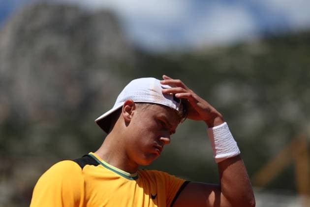 Holger Rune (Den) TENNIS : Rolex Monte Carlo Masters - 11 04 2024 AntoineCouvercelle Panoramic 