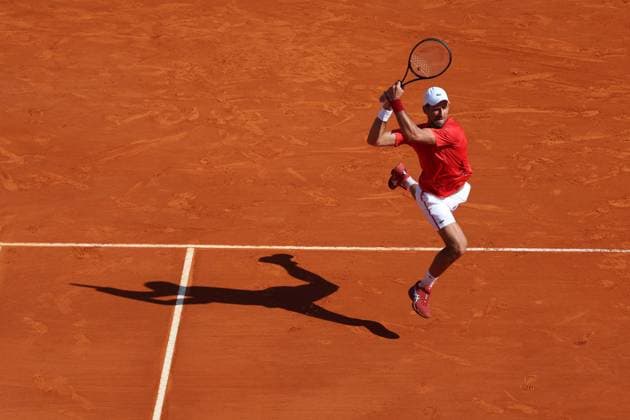 Novak Djokovic (Ser) TENNIS : Rolex Monte Carlo Masters - 11 04 2024 AntoineCouvercelle Panoramic