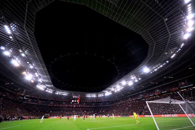BayArena Team Bayer 04 Leverkusen Road to Dublin UEFA Europa League Season 2023 2024 Quarterfinal Match Bayer 04 Leverkusen West Ham United FC 2 0 on 11 04 2024 in Leverkusen DFL REGULATIONS PROHIBIT ANY USE OF PHOTOGRAPHS as IMAGE SEQUENCES and or QUASI VIDEO Copyright: xLacixPerenyix