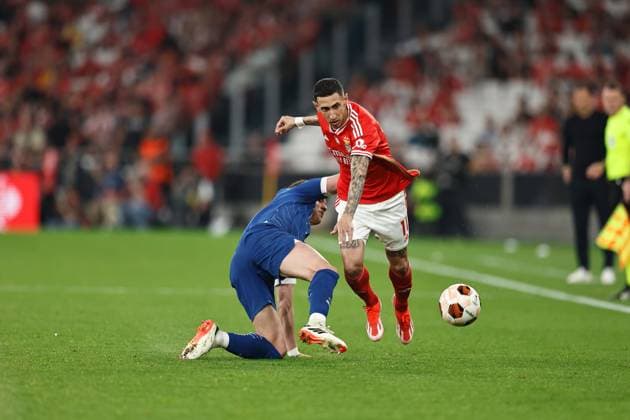 Angel Di Maria (Benfica), APRIL 11, 2024 - Football Soccer : UEFA Europa League Quarter-finals 1st leg match between SL Benfica 2-1 Olympique de Marseille at the Estadio do SL Benfica in Lisbon, Portugal. Noxthirdxpartyxsales  (249898063)