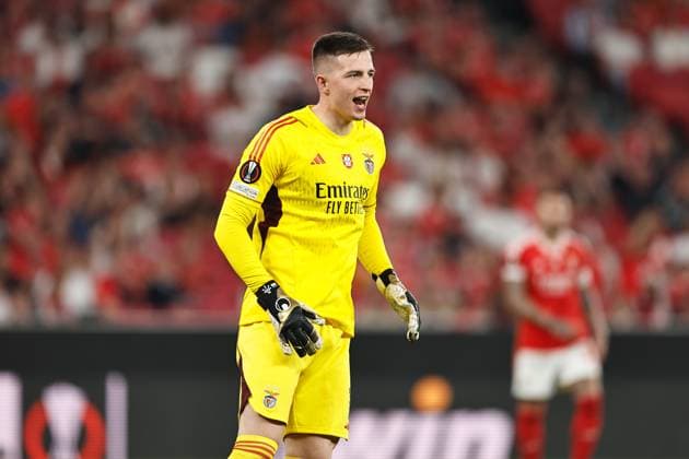 Anatoliy Trubin (Benfica), APRIL 11, 2024 - Football Soccer : UEFA Europa League Quarter-finals 1st leg match between SL Benfica 2-1 Olympique de Marseille at the Estadio do SL Benfica in Lisbon, Portugal. Noxthirdxpartyxsales  (249898704)