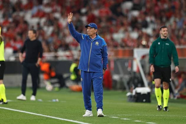 Jean-Louis Gasset (Marseille), APRIL 11, 2024 - Football Soccer : UEFA Europa League Quarter-finals 1st leg match between SL Benfica 2-1 Olympique de Marseille at the Estadio do SL Benfica in Lisbon, Portugal. Noxthirdxpartyxsales  (249899524)