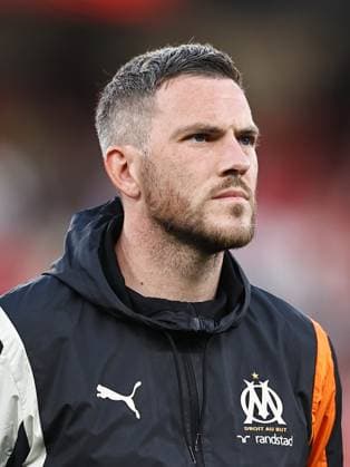 Jordan Veretout (Marseille), APRIL 11, 2024 - Football Soccer : UEFA Europa League Quarter-finals 1st leg match between SL Benfica 2-1 Olympique de Marseille at the Estadio do SL Benfica in Lisbon, Portugal. Noxthirdxpartyxsales  (249900010)