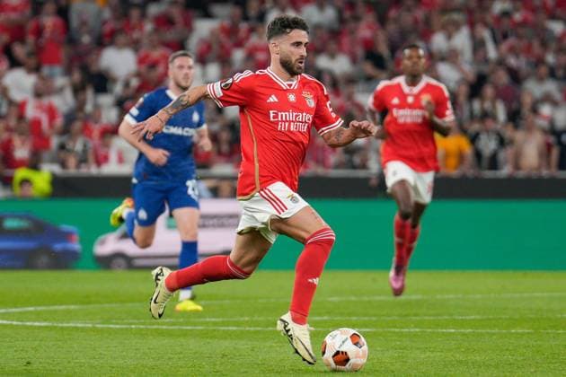 SL Benfica Vs Olympique de Marseille in Lisbon, Portugal - 11 Apr 2024 Rafa Silva of SL Benfica in action during the UEFA Europa League Quarter-finals 1st leg football match between SL Benfica and Olympique de Marseille at Estadio da Luz. Final score: SL Benfica 2:1 Olympique de Marseille Lisbon Portugal Copyright: xBrunoxdexCarvalhox xSOPAxImagesx brunodecarvalho_benficamarseille-1066