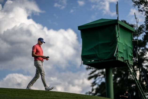 240411 Ludvig Aberg of Sweden during the first round of the 2024 Masters Golf Tournament on April 11, 2024 in Augusta Photo Petter Arvidson BILDBYRAN kod PA PA0792 bbeng golf masters the masters Augusta us masters sverige  Copyright: PETTERxARVIDSON BB240411PA086
