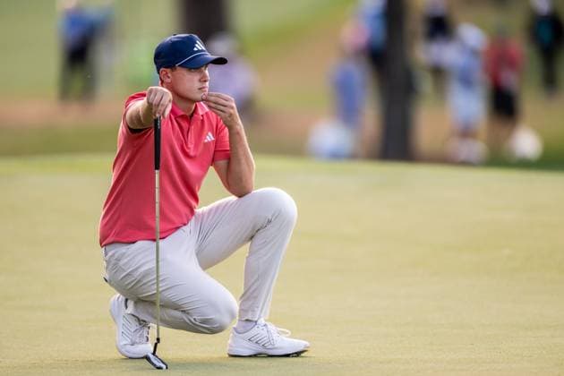 240411 Ludvig Aberg of Sweden during the first round of the 2024 Masters Golf Tournament on April 11, 2024 in Augusta Photo Petter Arvidson BILDBYRAN kod PA PA0792 bbeng golf masters the masters Augusta us masters sverige  Copyright: PETTERxARVIDSON BB240411PA106