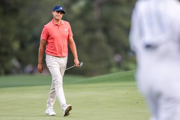 240411 Ludvig Aberg of Sweden during the first round of the 2024 Masters Golf Tournament on April 11, 2024 in Augusta Photo Petter Arvidson BILDBYRAN code PA PA0792 bbeng golf masters the masters Augusta us masters sverige depp  Copyright: PETTERxARVIDSON BB240411PA123