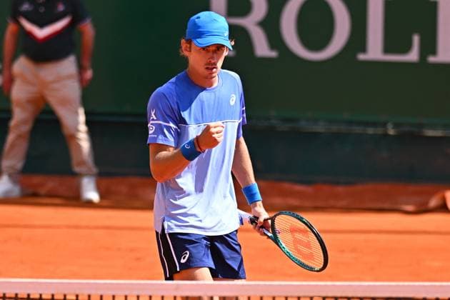 Monaco Rolex Masters Alex De Minaur (AUS) during his second round match at the Monaco Rolex Masters in Monte Carlo, on April, 11, 2024. Photo by Corinne Dubreuil ABACAPRESS.COM Monaco Monaco  Copyright: xDubreuilxCorinne ABACAx
