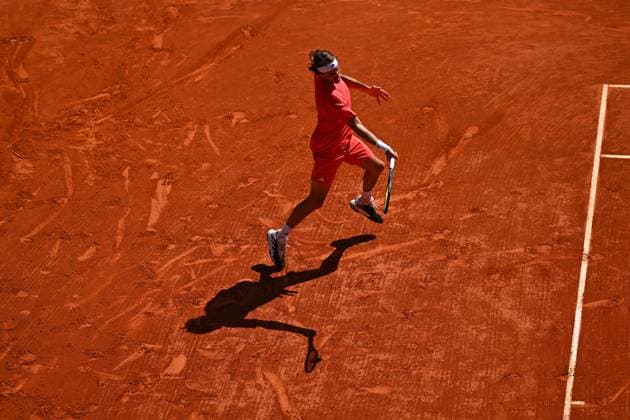 Monaco Rolex Masters Stefanos Tsitsipas (GRE) during his second round match at the Monaco Rolex Masters in Monte Carlo, on April, 11, 2024. Photo by Corinne Dubreuil ABACAPRESS.COM Monaco Monaco Copyright: xDubreuilxCorinne ABACAx
