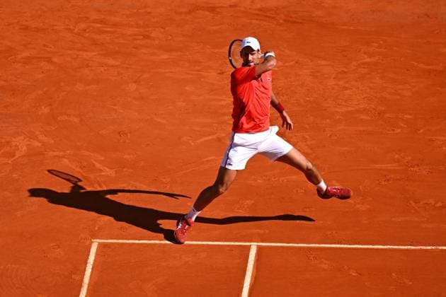 Monaco Rolex Masters Novak Djokovic (SRB) during his second round match at the Monaco Rolex Masters in Monte Carlo, on April, 11, 2024. Photo by Corinne Dubreuil ABACAPRESS.COM Monaco Monaco  Copyright: xDubreuilxCorinne ABACAx