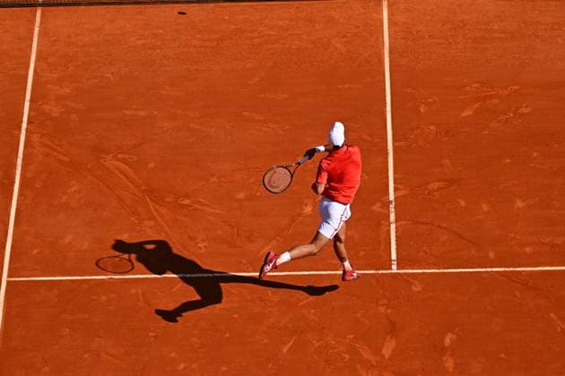 Monaco Rolex Masters Novak Djokovic (SRB) during his second round match at the Monaco Rolex Masters in Monte Carlo, on April, 11, 2024. Photo by Corinne Dubreuil ABACAPRESS.COM Monaco Monaco Copyright: xDubreuilxCorinne ABACAx