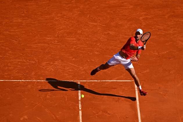 Monaco Rolex Masters Novak Djokovic (SRB) during his second round match at the Monaco Rolex Masters in Monte Carlo, on April, 11, 2024. Photo by Corinne Dubreuil ABACAPRESS.COM Monaco Monaco  Copyright: xDubreuilxCorinne ABACAx