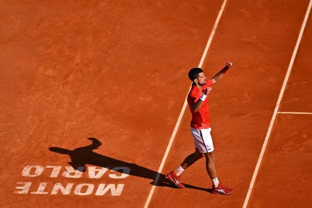 Monaco Rolex Masters Novak Djokovic (SRB) during his second round match at the Monaco Rolex Masters in Monte Carlo, on April, 11, 2024. Photo by Corinne Dubreuil ABACAPRESS.COM Monaco Monaco Copyright: xDubreuilxCorinne ABACAx