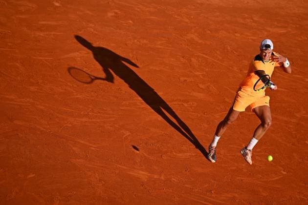 Monaco Rolex Masters Holger Rune (DEN) during his second round match at the Monaco Rolex Masters in Monte Carlo, on April, 11, 2024. Photo by Corinne Dubreuil ABACAPRESS.COM Monaco Monaco  Copyright: xDubreuilxCorinne ABACAx
