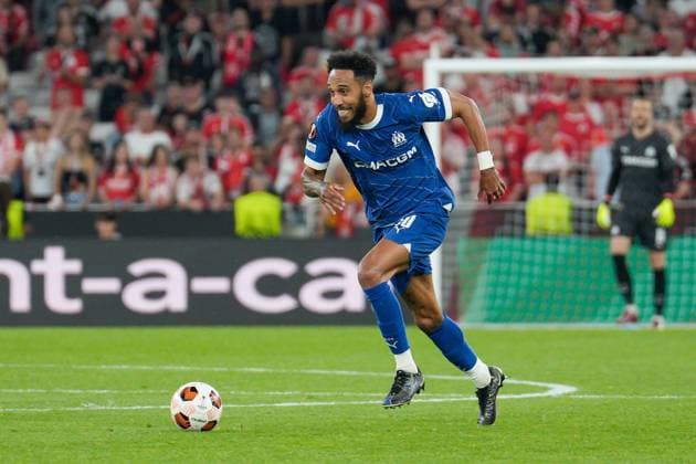 April 11, 2024, Lisbon, Portugal: Pierre-Emerick Aubameyang of Olympique de Marseille seen during the UEFA Europa League Quarter-finals 1st leg football match between SL Benfica and Olympique de Marseille at Estadio da Luz. Final score: SL Benfica 2:1 Olympique de Marseille Lisbon Portugal - ZUMAs197 20240411_aaa_s197_396 Copyright: xBrunoxdexCarvalhox