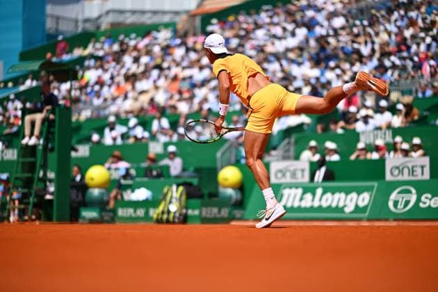 Monaco Rolex Masters Holger Rune (DEN) during his second round match at the Monaco Rolex Masters in Monte Carlo, on April, 11, 2024. Photo by Corinne Dubreuil ABACAPRESS.COM Monaco Monaco  Copyright: xDubreuilxCorinne ABACAx