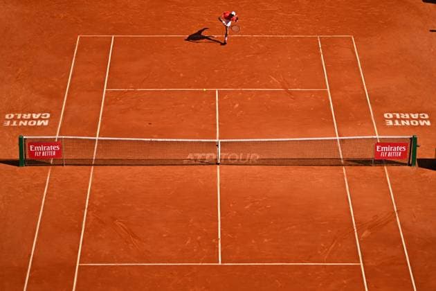 Monaco Rolex Masters Novak Djokovic (SRB) during his second round match at the Monaco Rolex Masters in Monte Carlo, on April, 11, 2024. Photo by Corinne Dubreuil ABACAPRESS.COM Monaco Monaco Copyright: xDubreuilxCorinne ABACAx