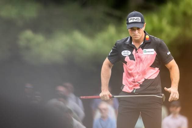 240411 Viktor Hovland of Norway during the first round of the 2024 Masters Golf Tournament on April 11, 2024 in Augusta Photo Petter Arvidson BILDBYRAN kod PA PA0792 bbeng golf masters the masters Augusta us masters  Copyright: PETTERxARVIDSON BB240411PA203