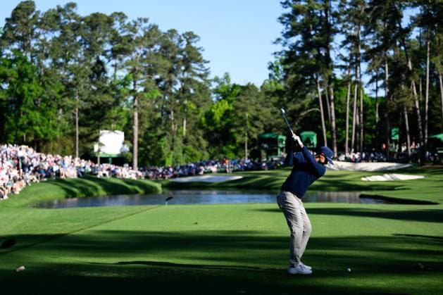 240412 Ludvig Aberg of Sweden during the second round of the 2024 Masters Golf Tournament on April 12, 2024 in Augusta Photo Petter Arvidson BILDBYRAN kod PA PA0793 bbeng golf masters the masters augusta us masters  Copyright: PETTERxARVIDSON BB240412PA006