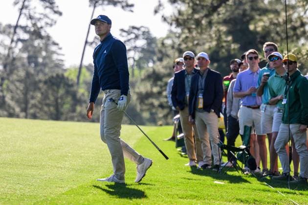 240412 Ludvig Aberg of Sweden during the second round of the 2024 Masters Golf Tournament on April 12, 2024 in Augusta Photo Petter Arvidson BILDBYRAN kod PA PA0793 bbeng golf masters the masters augusta us masters  Copyright: PETTERxARVIDSON BB240412PA011