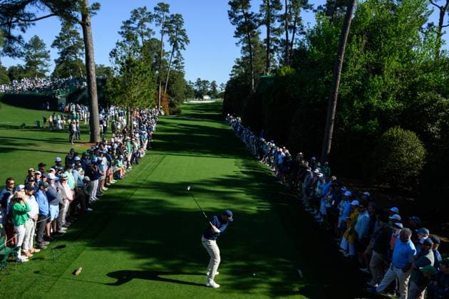240412 Ludvig Aberg of Sweden during the second round of the 2024 Masters Golf Tournament on April 12, 2024 in Augusta Photo Petter Arvidson BILDBYRAN kod PA PA0793 bbeng golf masters the masters augusta us masters  Copyright: PETTERxARVIDSON BB240412PA021
