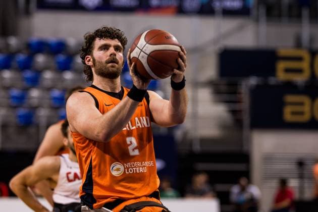 2024 IWBF Mens Repechage Kanda Netherlands 12 04 2024 Mendel Op Den Orth Netherlands, 2 at the free throw line 2024 IWBF Mens Repechage Kanda Netherlands, Azur Arena, Antibes Copyright: xBEAUTIFULxSPORTS Wunderlx