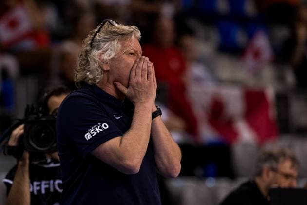 2024 IWBF Mens Repechage Kanda Netherlands 12 04 2024 Cees van Rootselaar Coach Netherlands roars 2024 IWBF Mens Repechage Kanda Netherlands, Azur Arena, Antibes Copyright: xBEAUTIFULxSPORTS Wunderlx