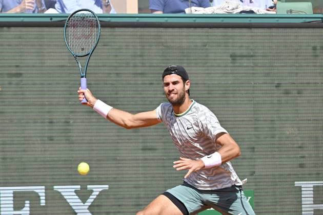 Tennis - Rolex Monte Carlo 2024 - ATP, Tennis Herren - Karen Khachanov - Russie TENNIS - Rolex Monte Carlo 2024 - MC - 12 04 2024 ChrysleneCaillaud Panoramic 