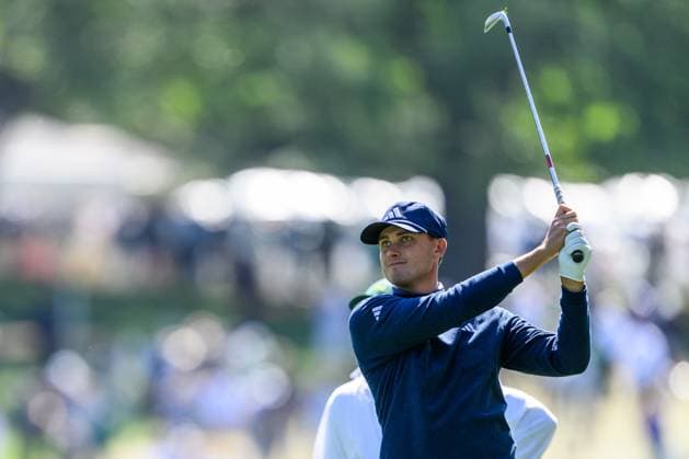 240412 Ludvig Aberg of Sweden during the second round of the 2024 Masters Golf Tournament on April 12, 2024 in Augusta Photo Petter Arvidson BILDBYRAN kod PA PA0793 bbeng golf masters the masters augusta us masters  Copyright: PETTERxARVIDSON BB240412PA039