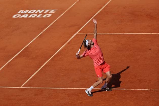 Stefanos Tsitsipas (Gre) TENNIS : Rolex Monte Carlo Masters - 12 04 2024 AntoineCouvercelle Panoramic 