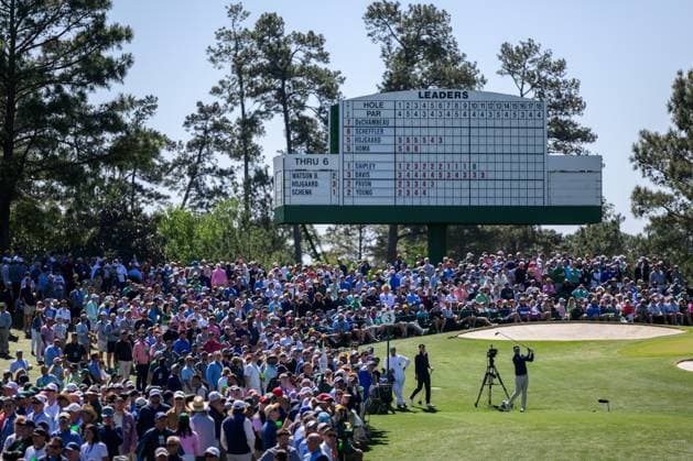 240412 Ludvig Aberg of Sweden during the second round of the 2024 Masters Golf Tournament on April 12, 2024 in Augusta Photo Petter Arvidson BILDBYRAN kod PA PA0793 bbeng golf masters the masters augusta us masters  Copyright: PETTERxARVIDSON BB240412PA041