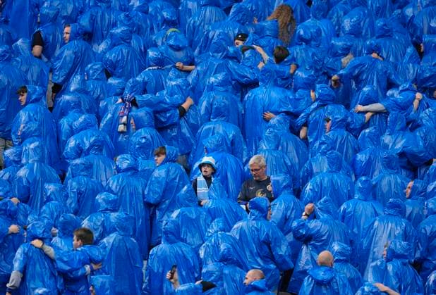 Germany, Berlin, 12 04 2024, Olympic Stadium, Hertha BSC vs FC Hansa Rostock 2 Bundesliga, Hansa Rostock fans Berlin Olympic Stadium Berlin Germany eu-images-659