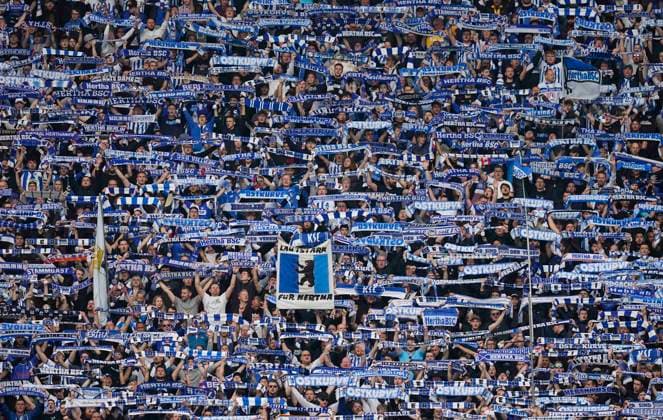 Germany, Berlin, 12 04 2024, Olympic Stadium, Hertha BSC vs FC Hansa Rostock 2 Bundesliga, Berlin Olympic Stadium Berlin Germany eu-images-659