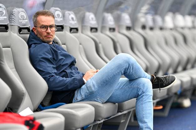 2 Bundesliga Hertha BSC Berlin FC Hansa Rostock on 12 04 2024 at the Olympiastadion in Berlin Sports Director Kristian Walter Hansa Rostock MT