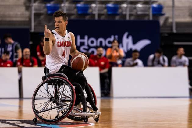 2024 IWBF Mens Repechage Kanda Netherlands 12 04 2024 Nikola Goncin Canada, 4 gestured 2024 IWBF Mens Repechage Kanda Netherlands, Azur Arena, Antibes Copyright: xBEAUTIFULxSPORTS Wunderlx