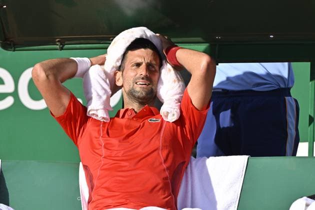 Tennis - Rolex Monte Carlo 2024 - ATP, Tennis Herren - Noviak Djokovic - Serbie TENNIS - Rolex Monte Carlo 2024 - MC - 12 04 2024 ChrysleneCaillaud Panoramic 