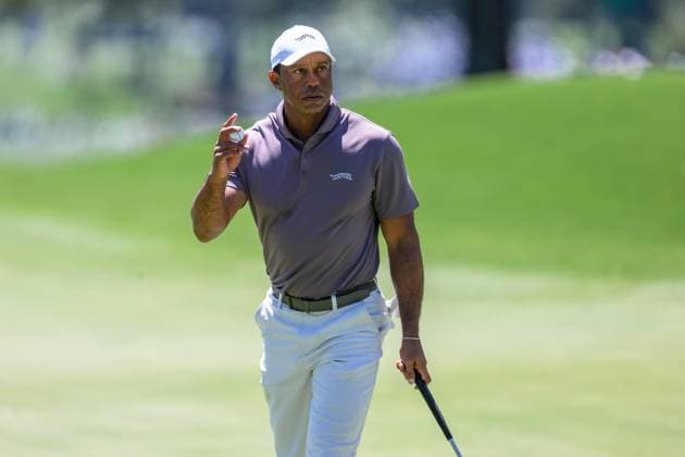 240412 Tiger Woods of USA during the second round of the 2024 Masters Golf Tournament on April 12, 2024 in Augusta Photo Petter Arvidson BILDBYRAN kod PA PA0793 bbeng golf masters the masters augusta us masters  Copyright: PETTERxARVIDSON BB240412PA053