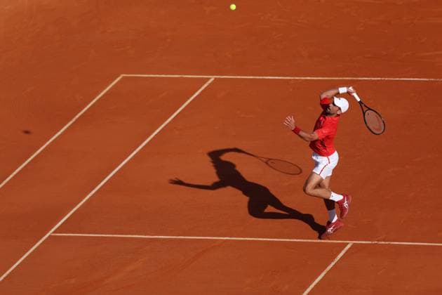 Novak Djokovic (Ser) TENNIS : Rolex Monte Carlo Masters - 12 04 2024 AntoineCouvercelle Panoramic