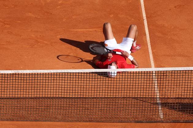Novak Djokovic (Ser) TENNIS : Rolex Monte Carlo Masters - 12 04 2024 AntoineCouvercelle Panoramic 