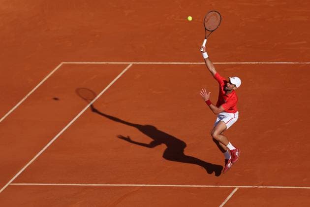 Novak Djokovic (Ser) TENNIS : Rolex Monte Carlo Masters - 12 04 2024 AntoineCouvercelle Panoramic 