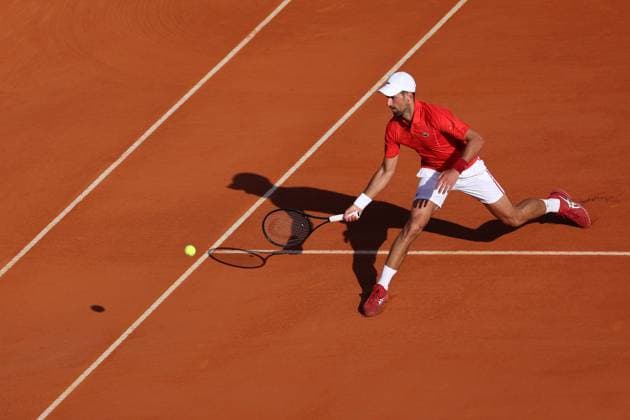 Novak Djokovic (Ser) TENNIS : Rolex Monte Carlo Masters - 12 04 2024 AntoineCouvercelle Panoramic