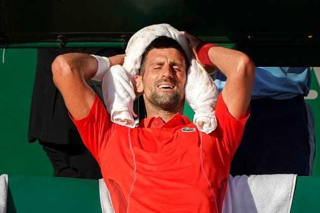 Novak Djokovic (Serbie) TENNIS : Monaco Rolex Masters - 1 4 de finale - Monaco - 12 04 2024 NorbertScanella Panoramic 