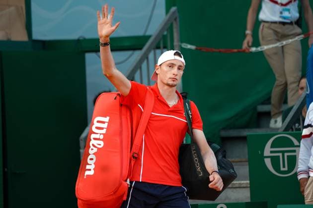 Ugo Umbert (France) TENNIS : Monaco Rolex Masters - 1 4 de finale - Monaco - 12 04 2024 NorbertScanella Panoramic