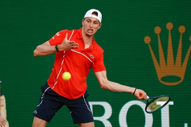 Ugo Umbert (France) TENNIS : Monaco Rolex Masters - 1 4 de finale - Monaco - 12 04 2024 NorbertScanella Panoramic