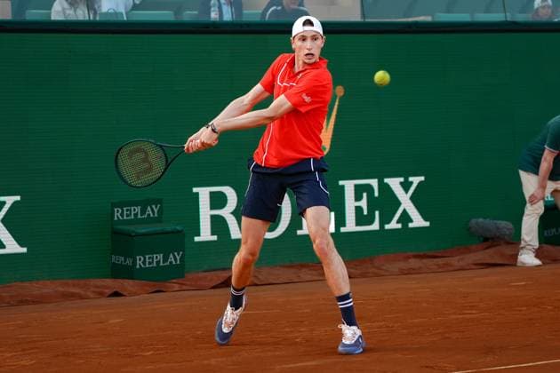 Ugo Umbert (France) TENNIS : Monaco Rolex Masters - 1 4 de finale - Monaco - 12 04 2024 NorbertScanella Panoramic